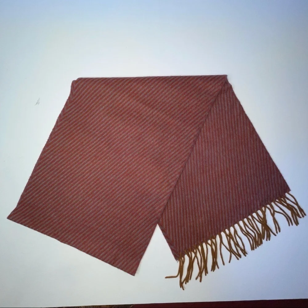 NEW Chelsey by Joseph Cashmere Scarf Gray Striped